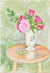 <i>Red Roses in a French Vase</i> <br>2003 Watercolor <br><br>#A8031
