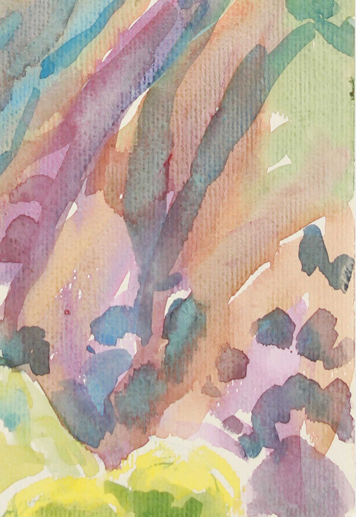 Southwestern Mountain Range <br>20th Century Watercolor <br><br>#A8033