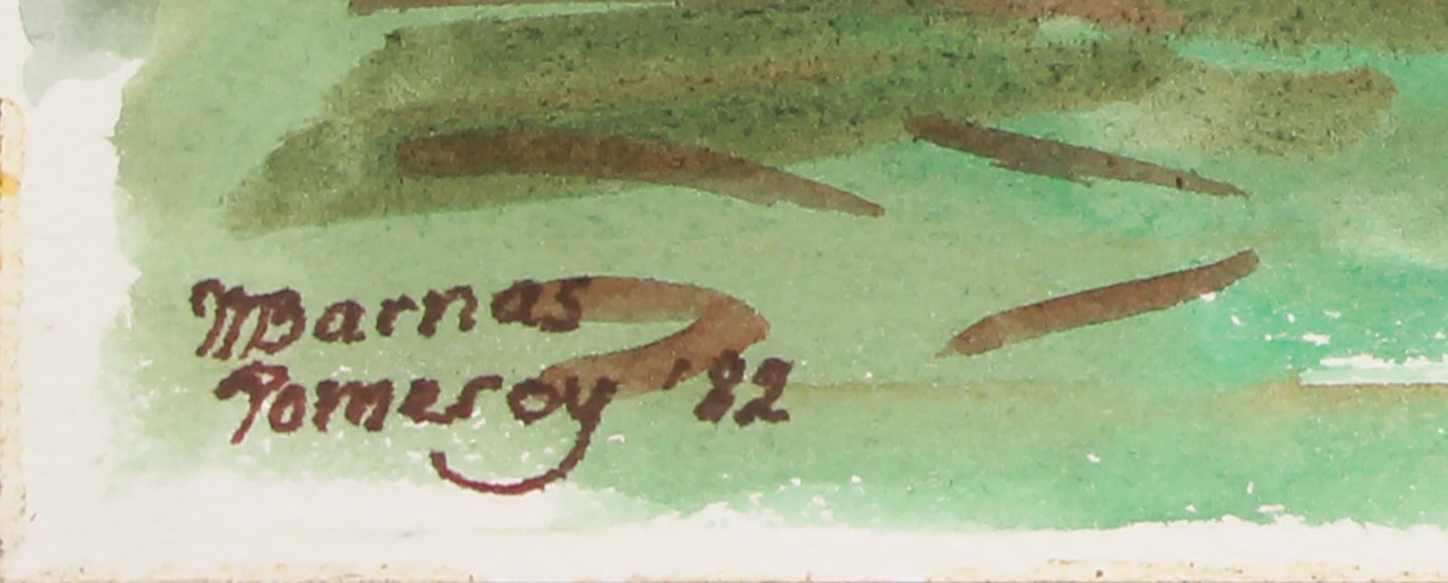 <i>Late Afternoon by Palm Canyon Creek</i> <br>1982 Watercolor <br><br>#A8035