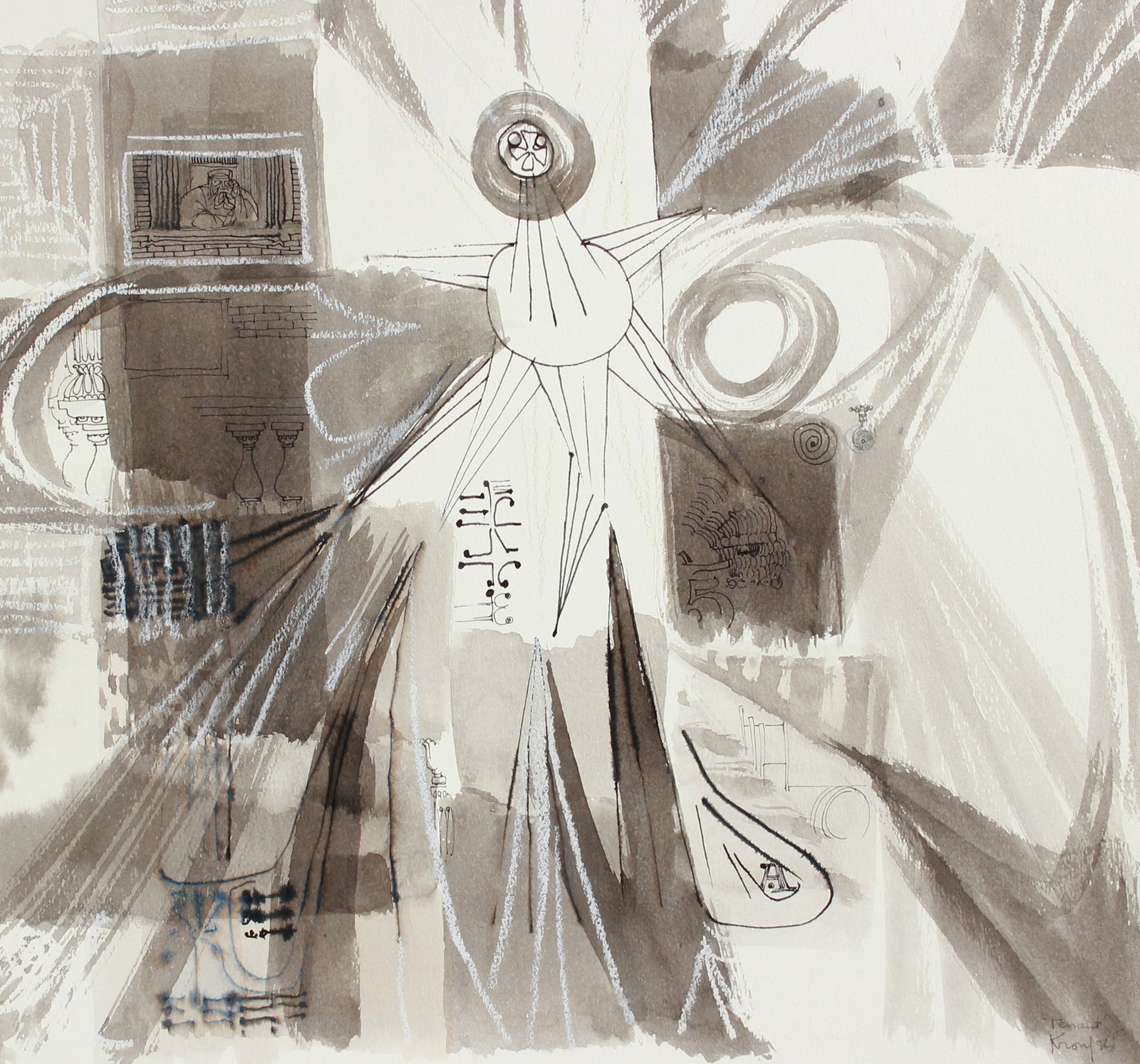 <i>Tencent</i> <br>1960-80s Ink <br><br>#A8214