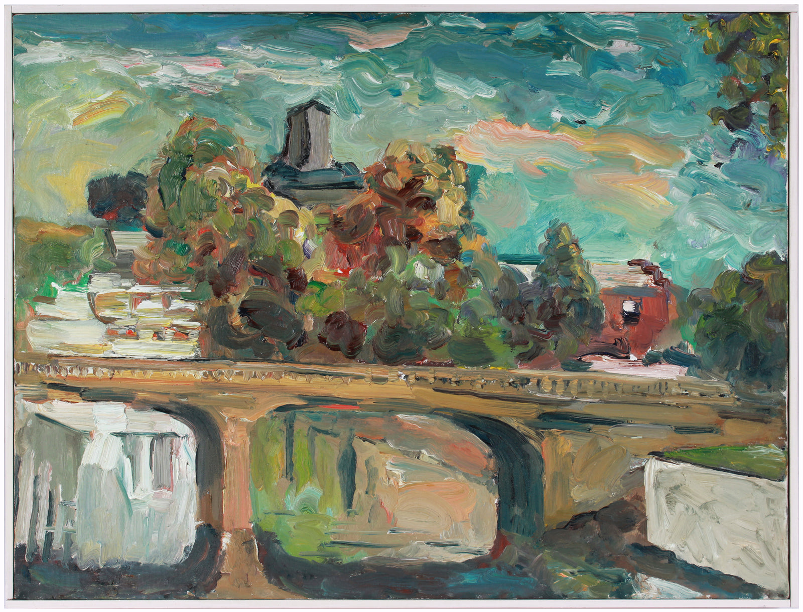 <i>Napa River</i> <br>2000 Oil Scene <br><br>#A8257