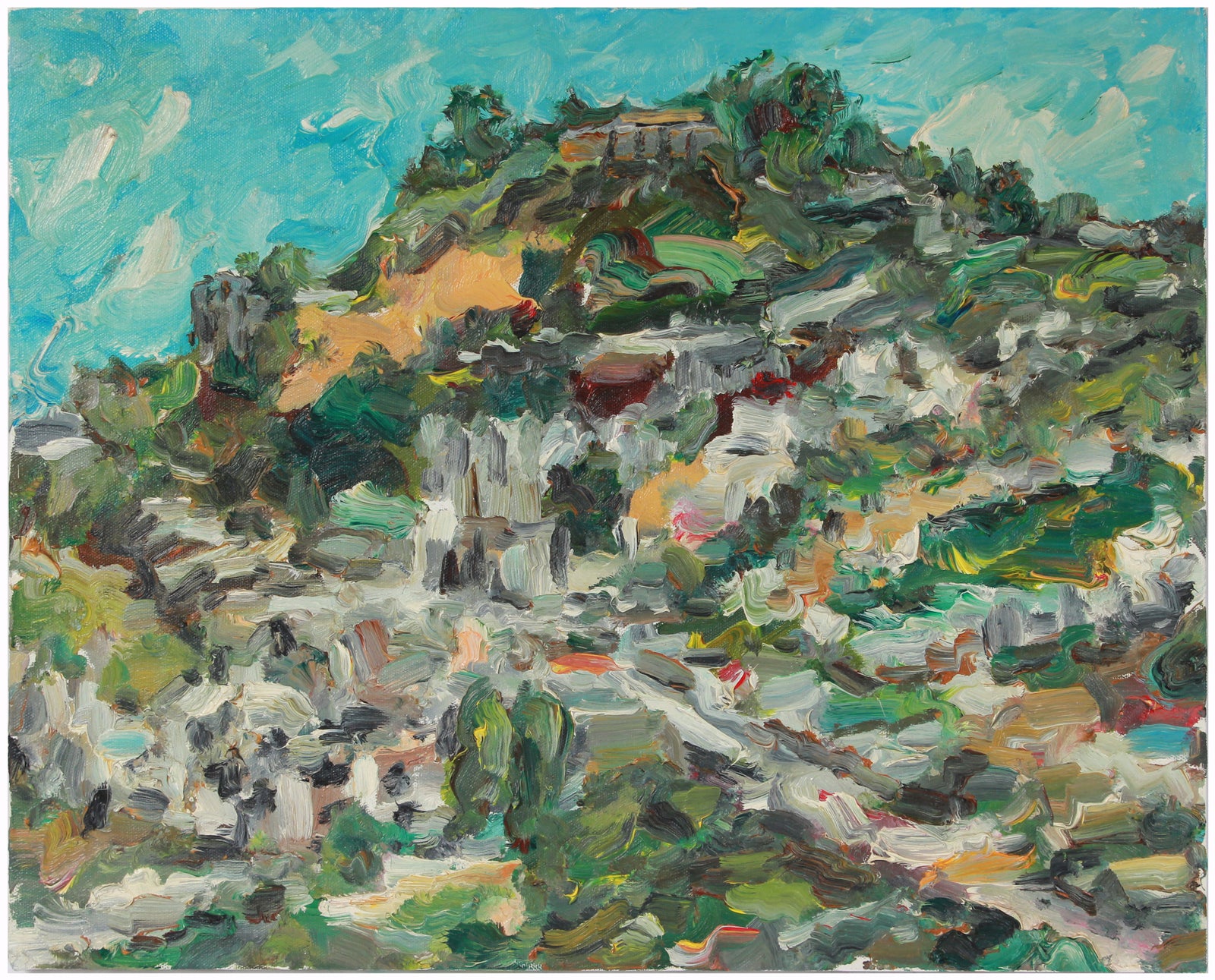 <i>Diamond Heights</i> <br>2001 Oil Abstract <br><br>#A8264