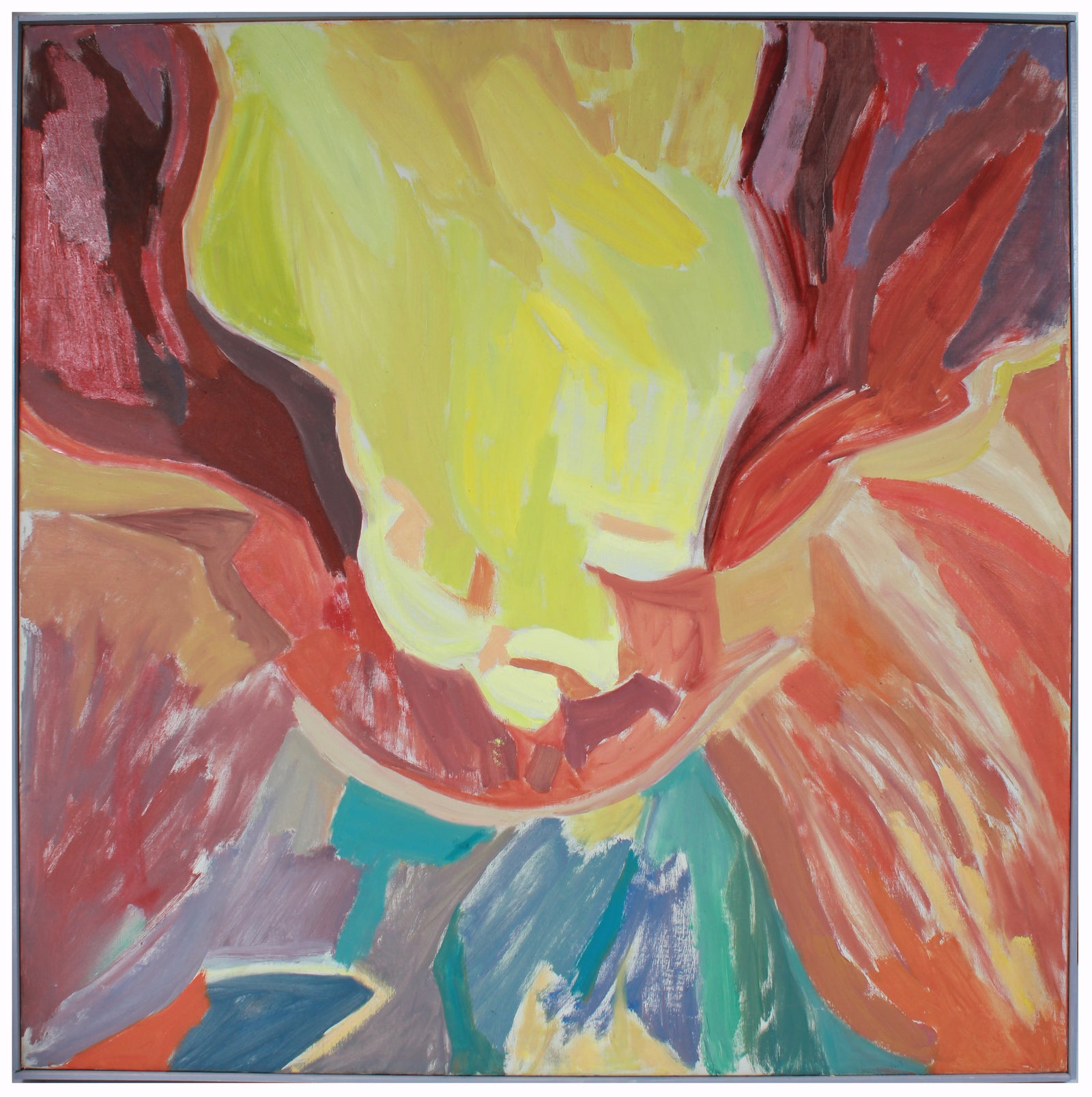 <i>Creation</i> <br>1980s Oil Expressionist Abstract <br><br>#A8276