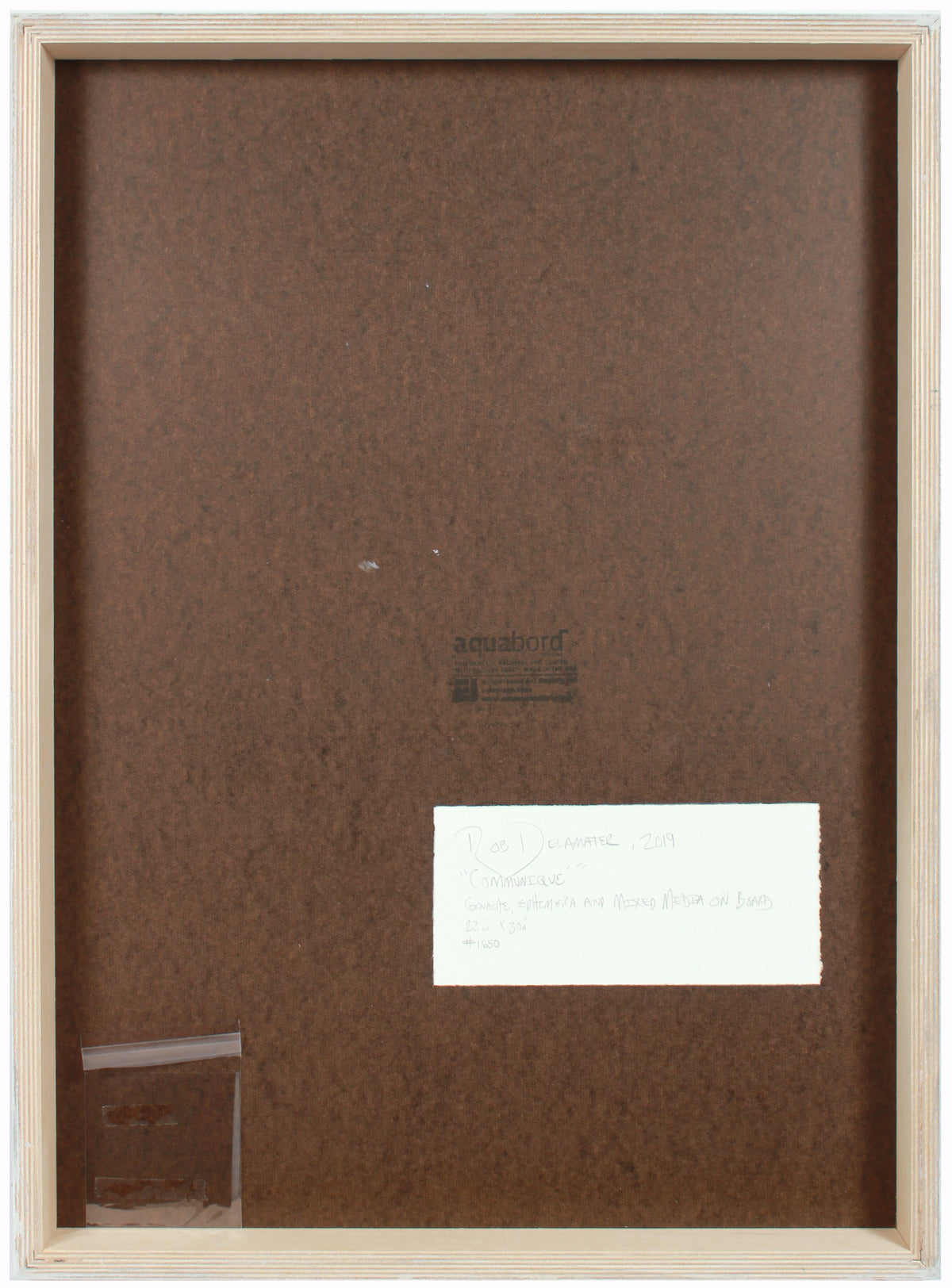 <i>Communique</i> <br>2019 Gouache & Mixed Media <br><br>#A8279