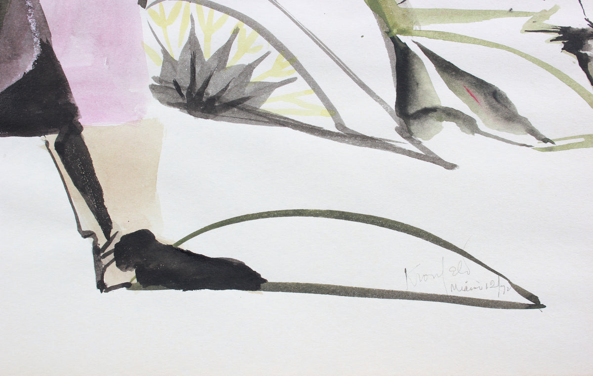 <i>Miami</i> <br>1972 Ink & Gouache <br><br>#A8287