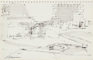 Industrial San Francisco Abstract <br>1976 Ink <br><br>#A8307
