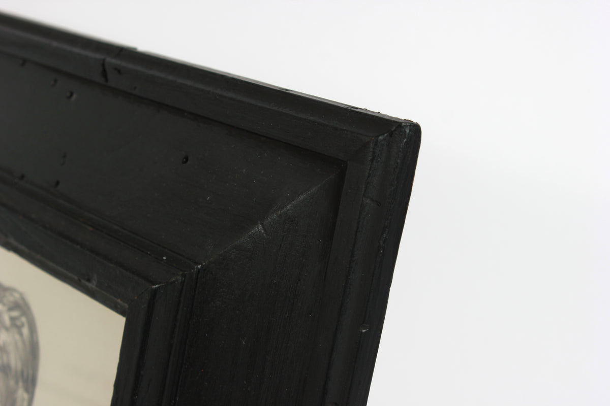 Modernist Male Portrait Detail <br>1940-50s Graphite <br><br>#A8411