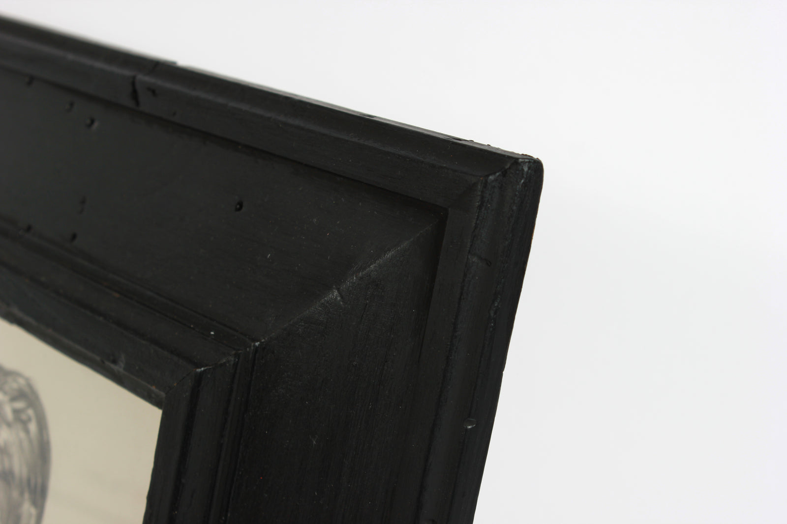 Modernist Male Portrait Detail <br>1940-50s Graphite <br><br>#A8411