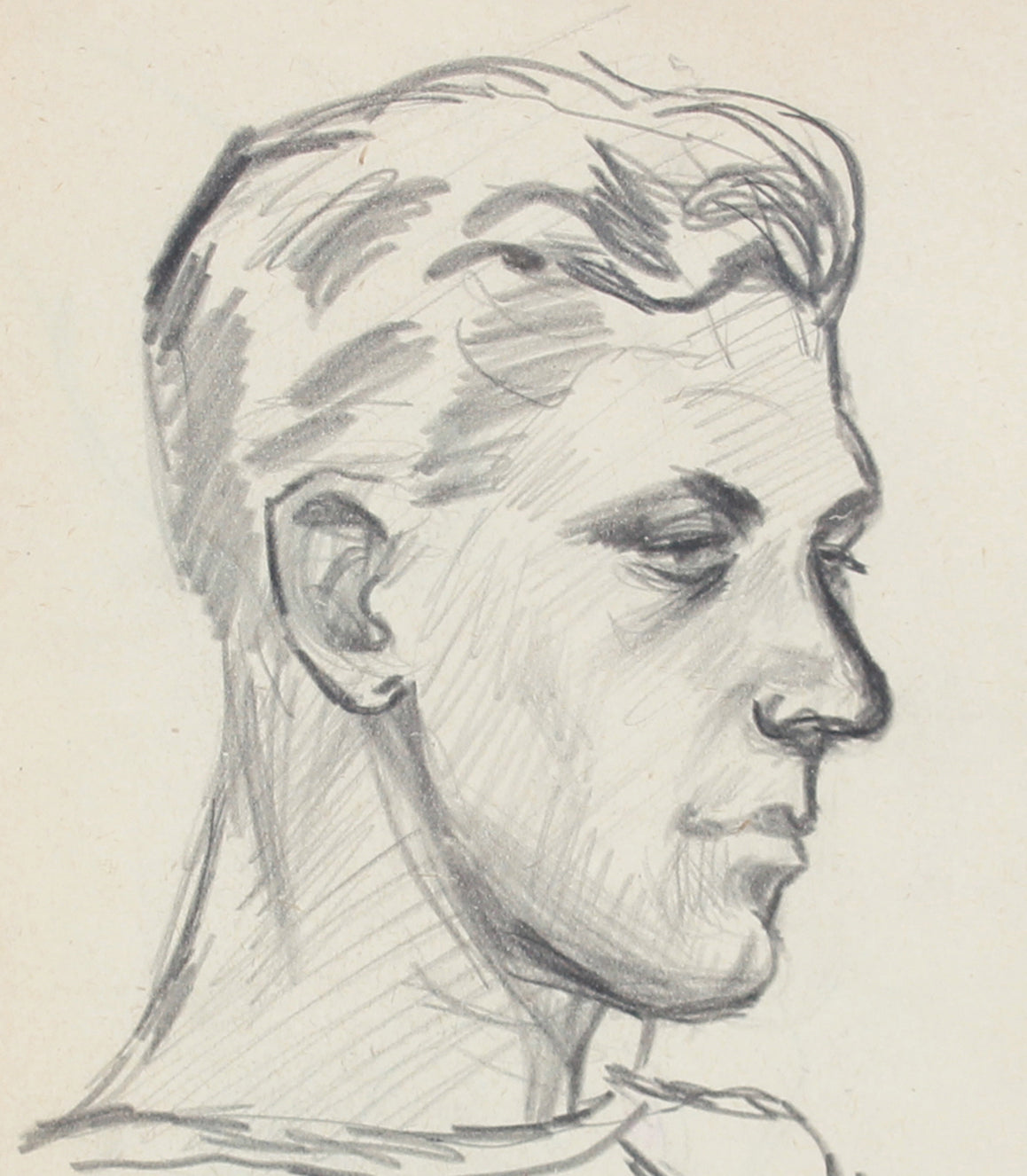 Quiet Contemplation <br>1940-50s Graphite <br><br>#A8419