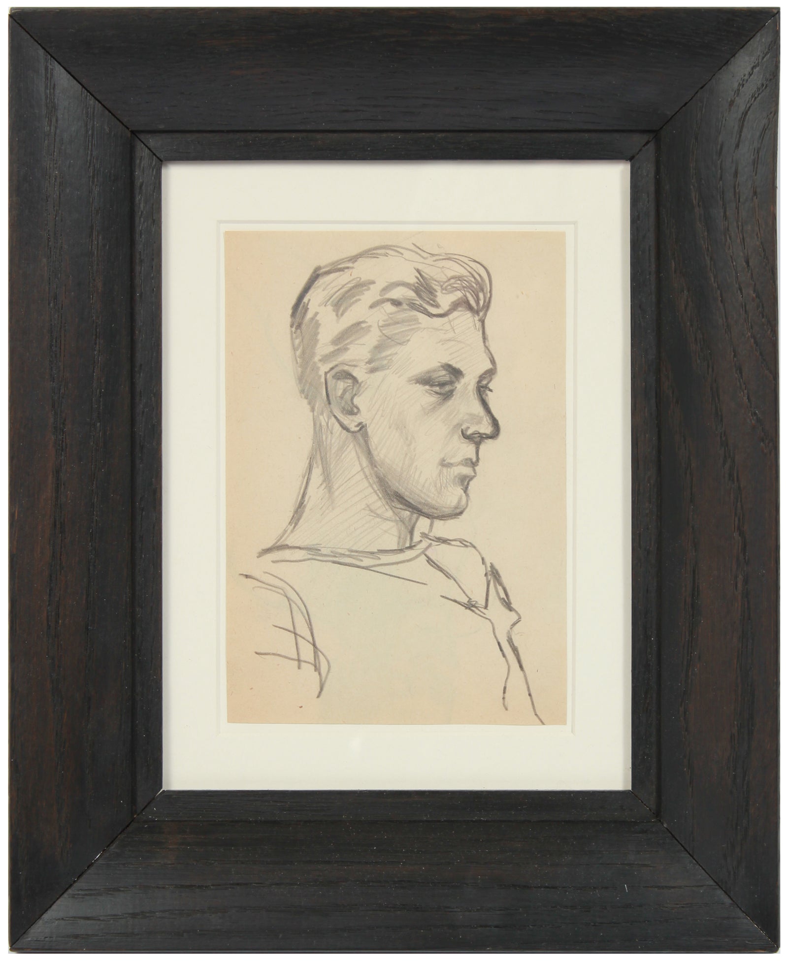 Quiet Contemplation <br>1940-50s Graphite <br><br>#A8419