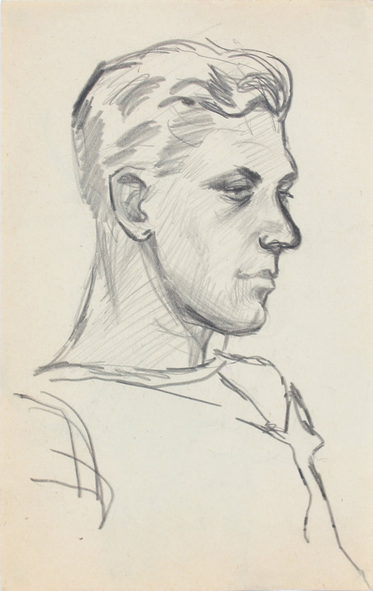 Quiet Contemplation <br>1940-50s Graphite <br><br>#A8419