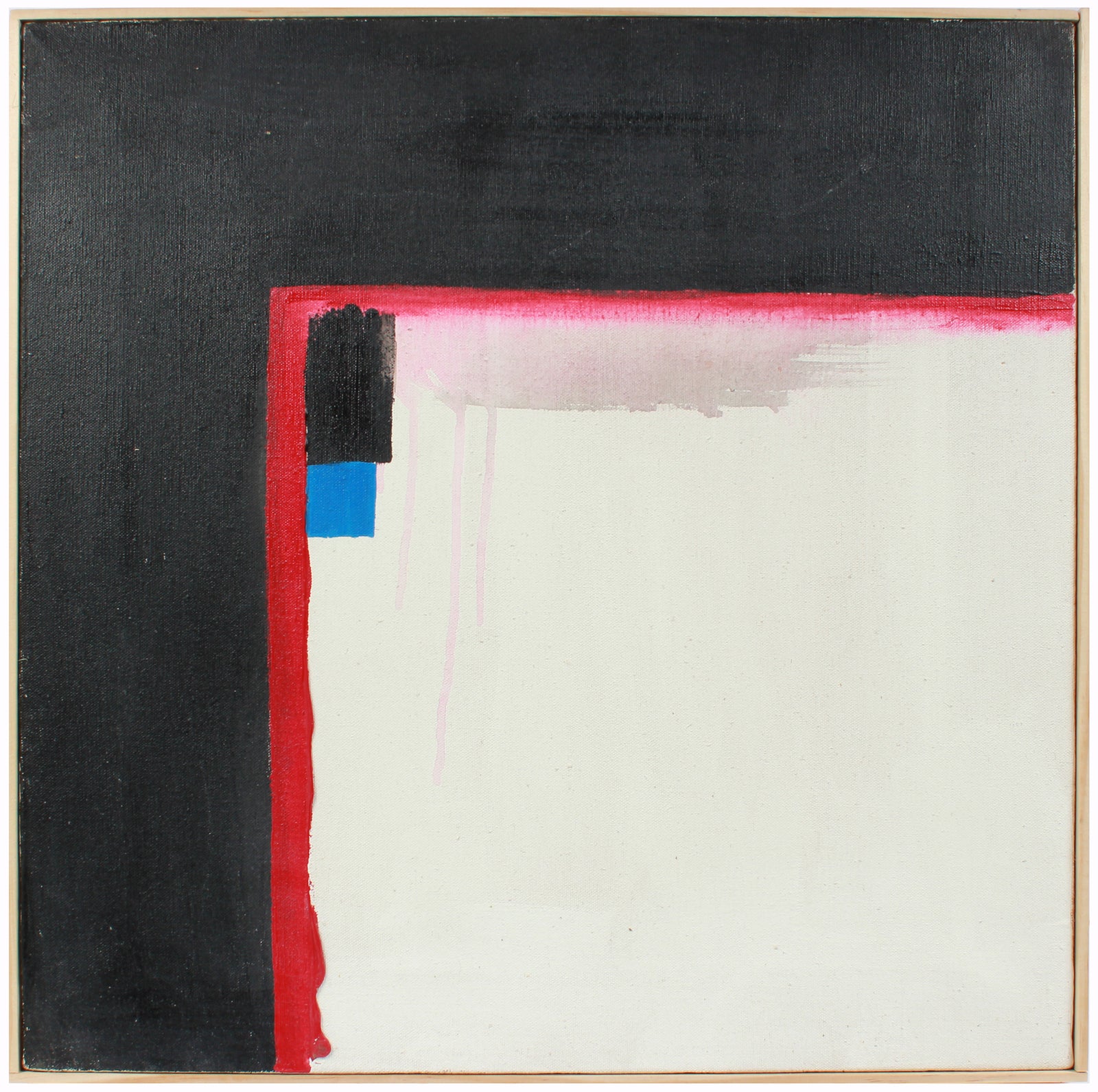 <i>White Square Abstract</i> <br>20th Century Oil <br><br>#A8428