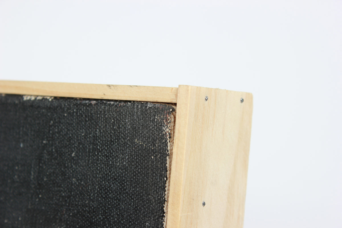 <i>White Square Abstract</i> <br>20th Century Oil <br><br>#A8428