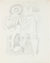 Abstracted Model in the Artist's Studio <br>1940-50s Graphite <br><br>#A8467