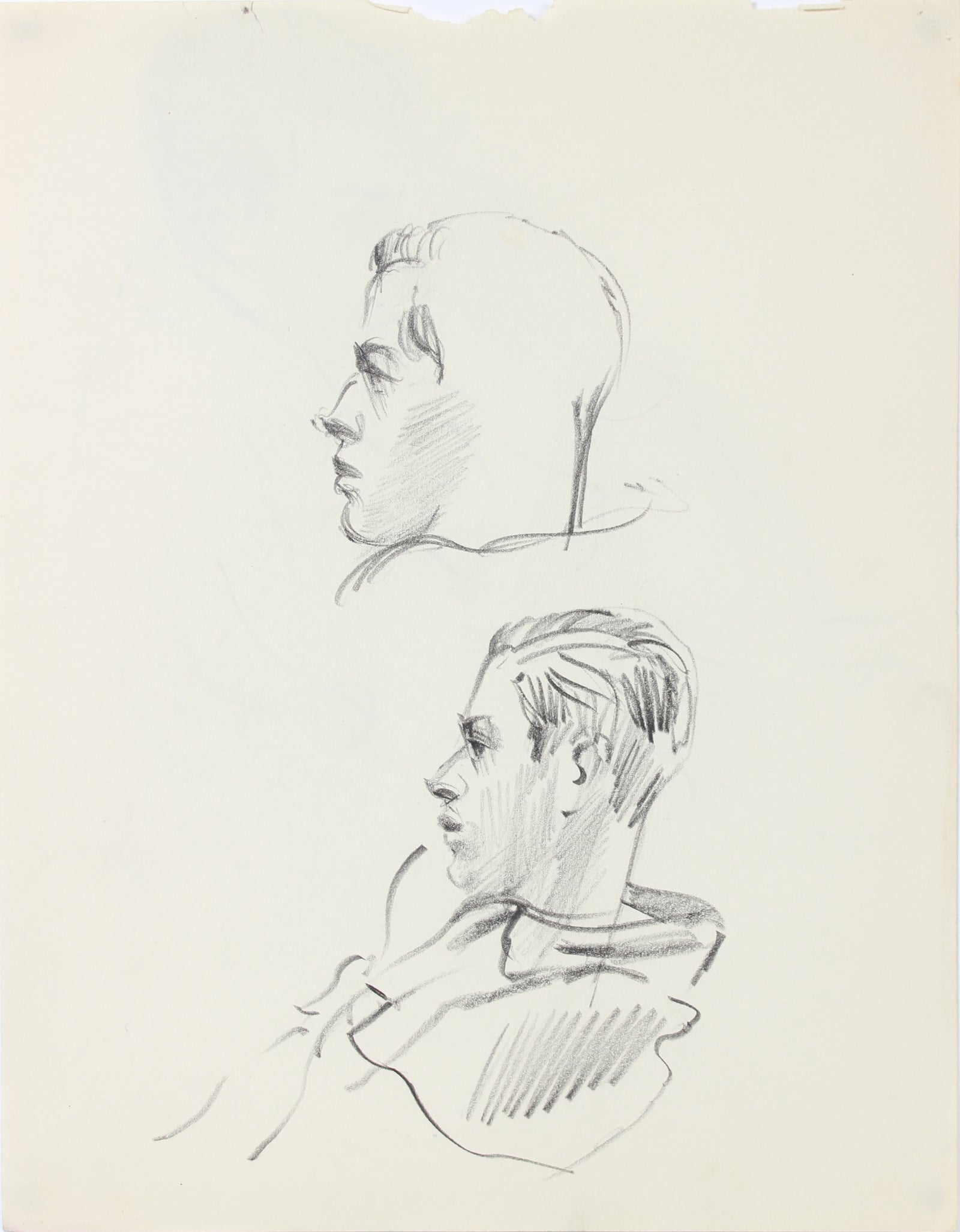 The Smoking Man <br>1940-50s Graphite <br><br>#A8529