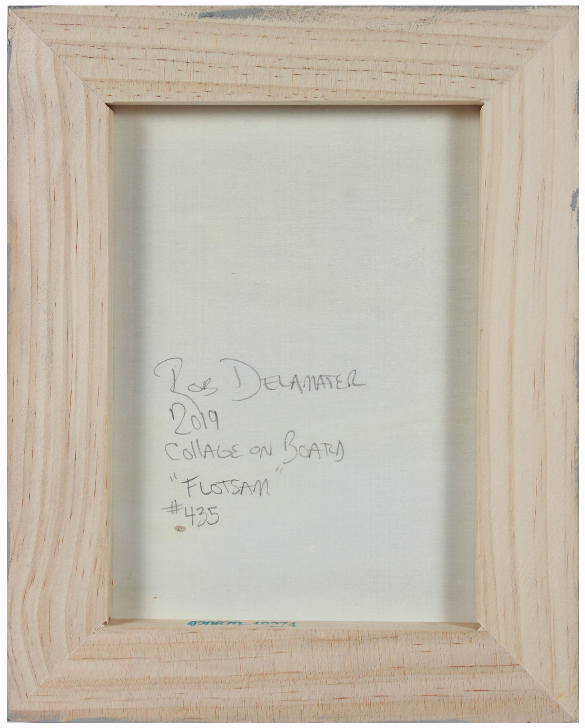 <i>Floatsam</i> <br>2019 Oil & Collage <br><br>#A8635