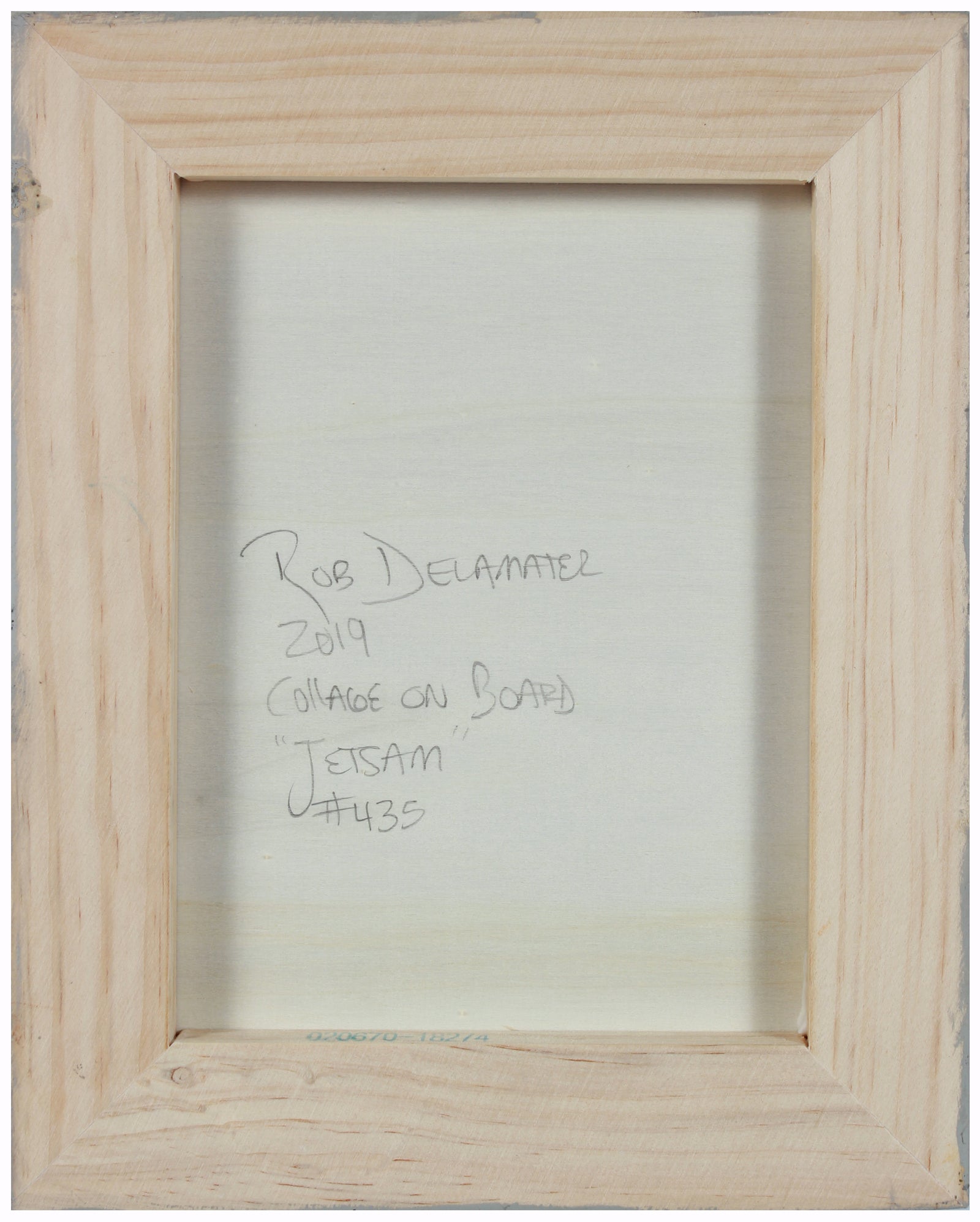 <i>Jetsam</i> <br>2019 Oil & Collage <br><br>#A8637