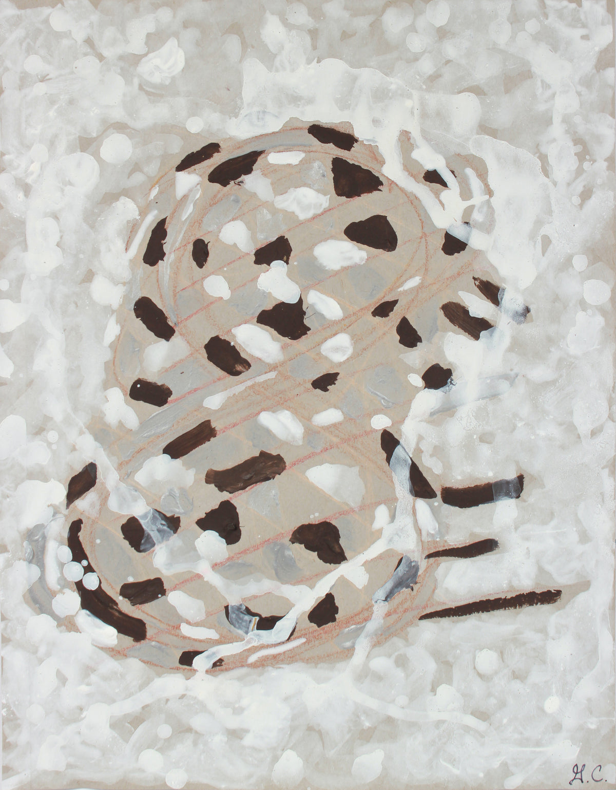 <i>Untitled Navarro Series (1)</i> <br>2019 Acrylic & Pastel <br><br>#A8679