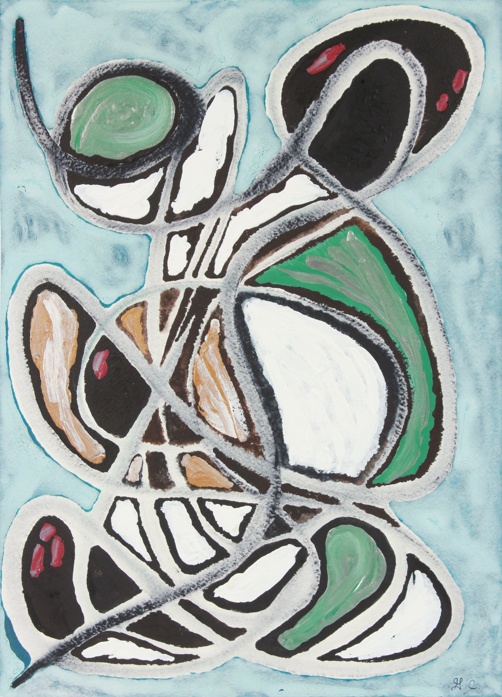 <i>Meditation</i>, Self Portrait <br>2019 Acrylic <br><br>#A8777