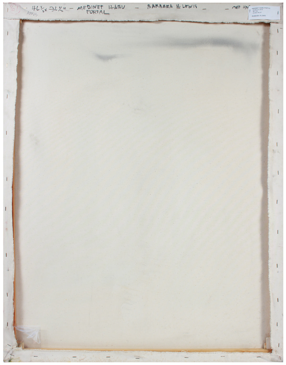 <i>Medinet Habu Portal</i> <br>Mid-Late 20th Century Acrylic <br><br>#A8804