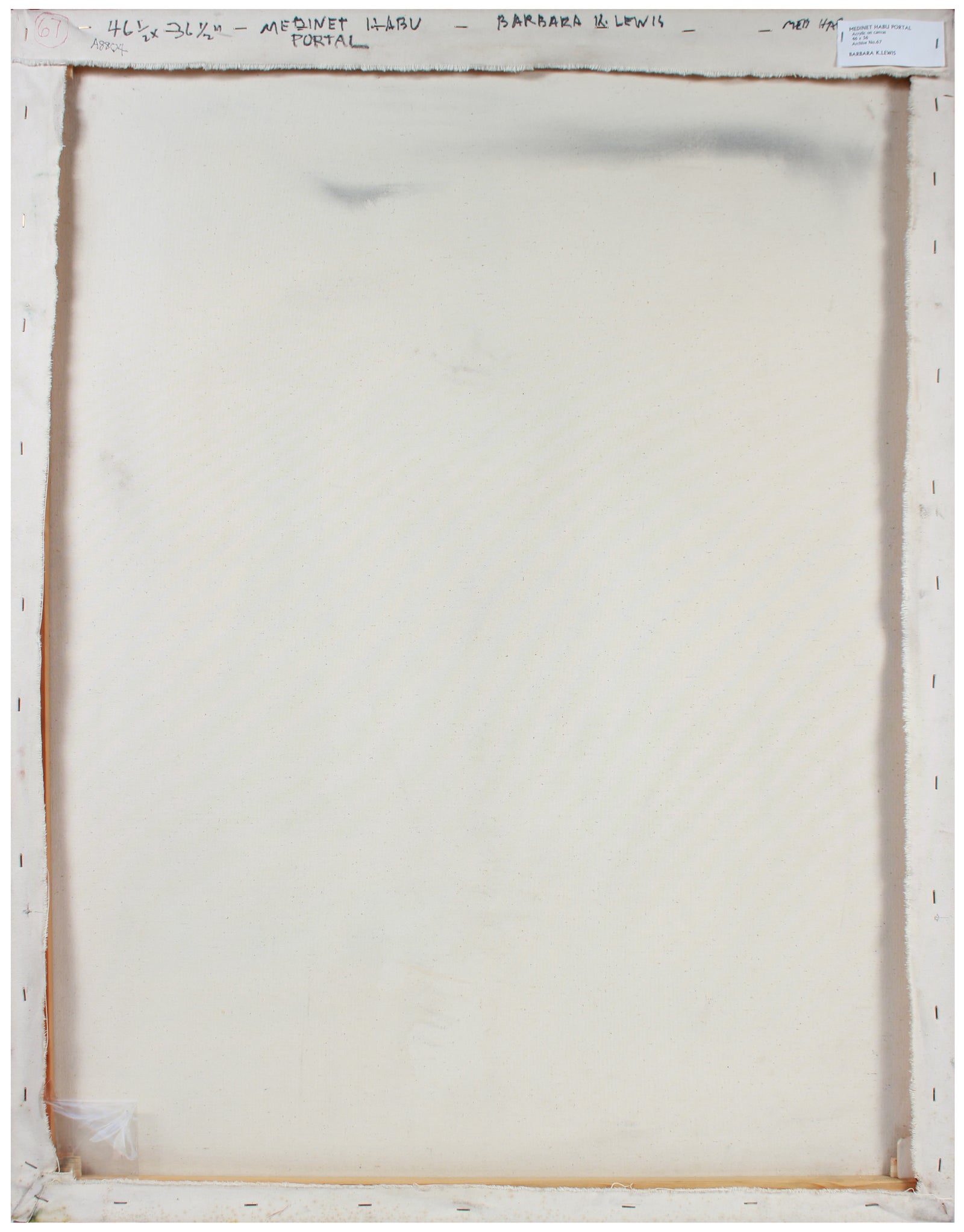 <i>Medinet Habu Portal</i> <br>Mid-Late 20th Century Acrylic <br><br>#A8804