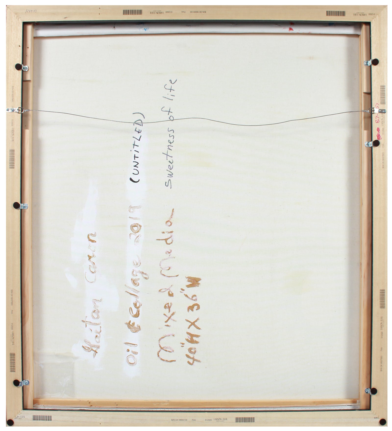 <i>Sweetness of Life</i> <br>2019 Oil & Mixed Media <br><br>#A8810