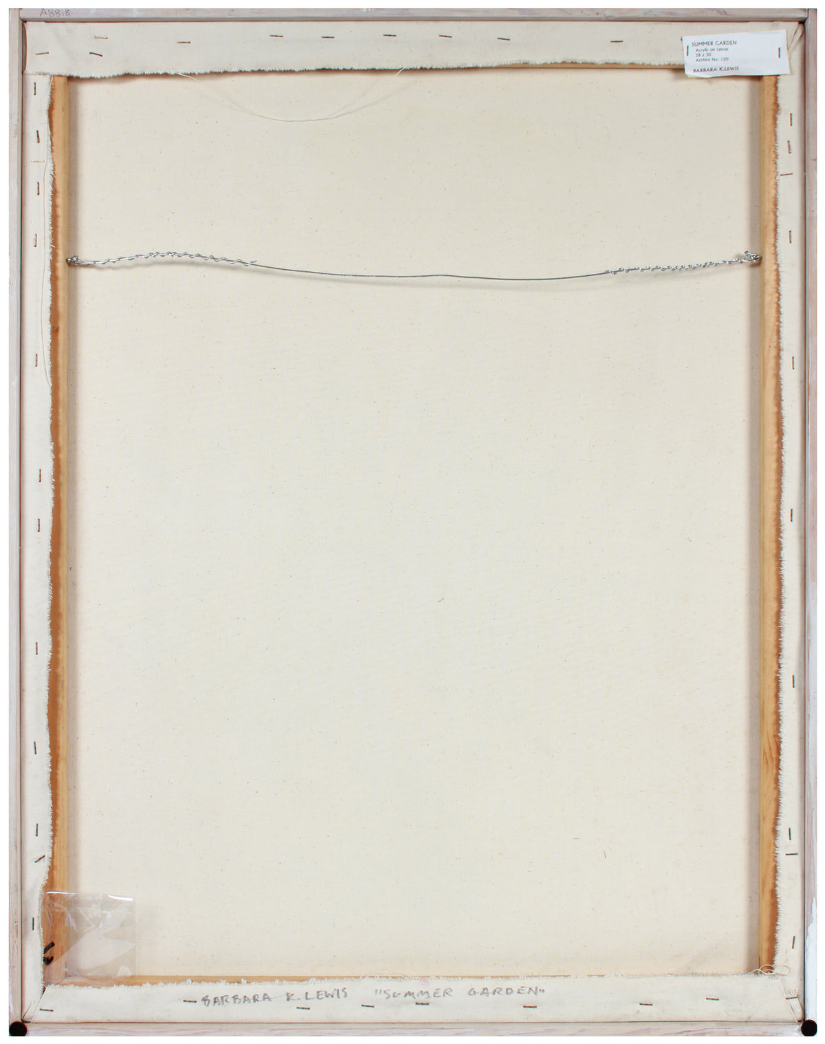 <i>Summer Garden</i> <br>Mid Century Acrylic & Charcoal <br><br>#A8818