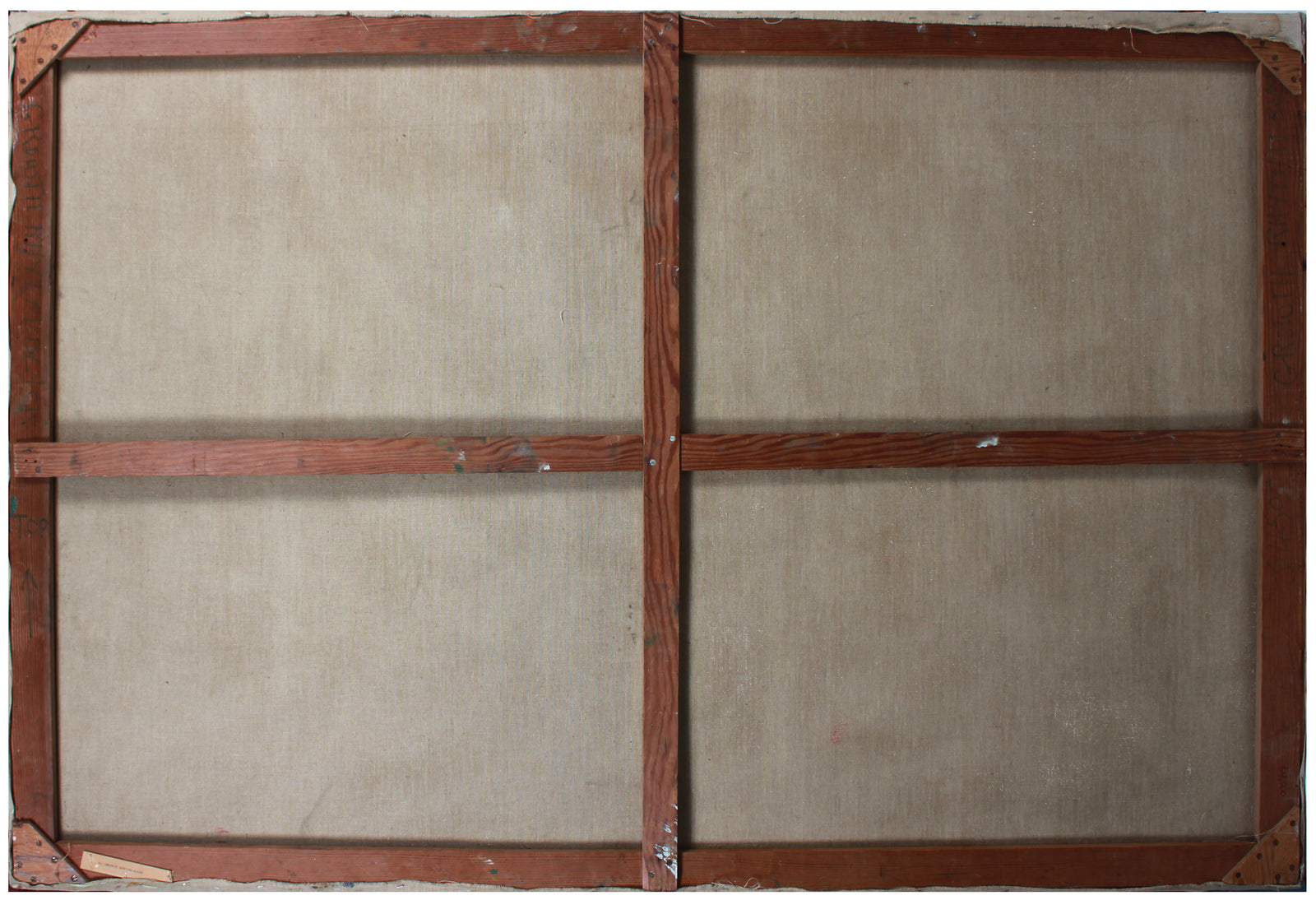 <i>Growth Rhythm Black</i> <br>1950s Abstract Expressionist Oil <br><br>#A8842