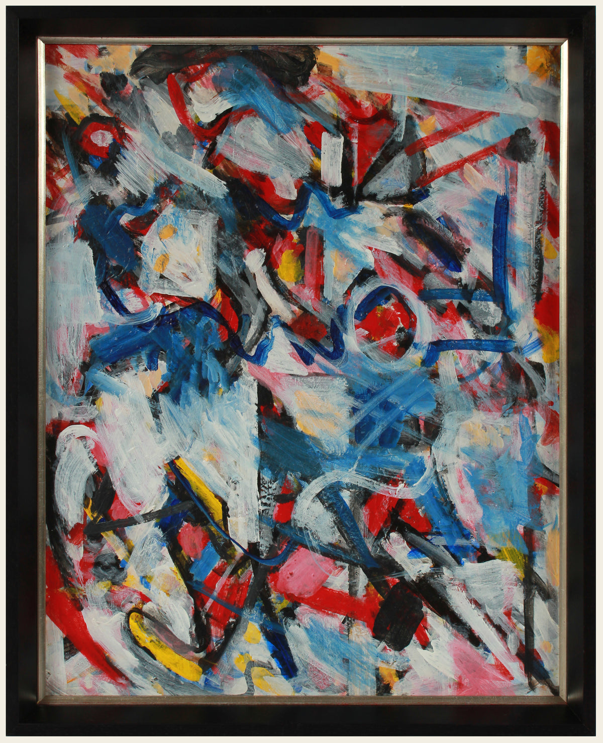 Bold Abstract Expressionist Painting &lt;br&gt;Early 2000s Acrylic &lt;br&gt;&lt;br&gt;#A8879