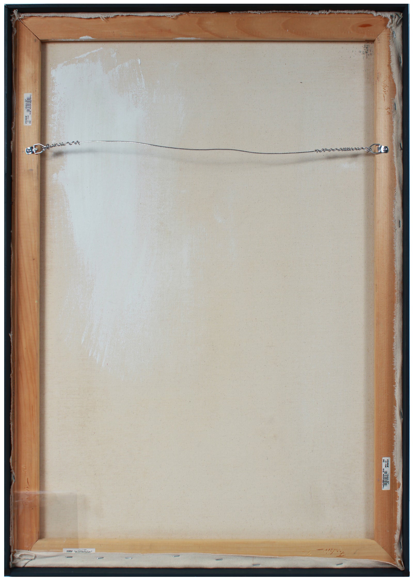 Abstracted Standing Female Figure <br>Mid-Late 20th Century Oil <br><br>#A8903