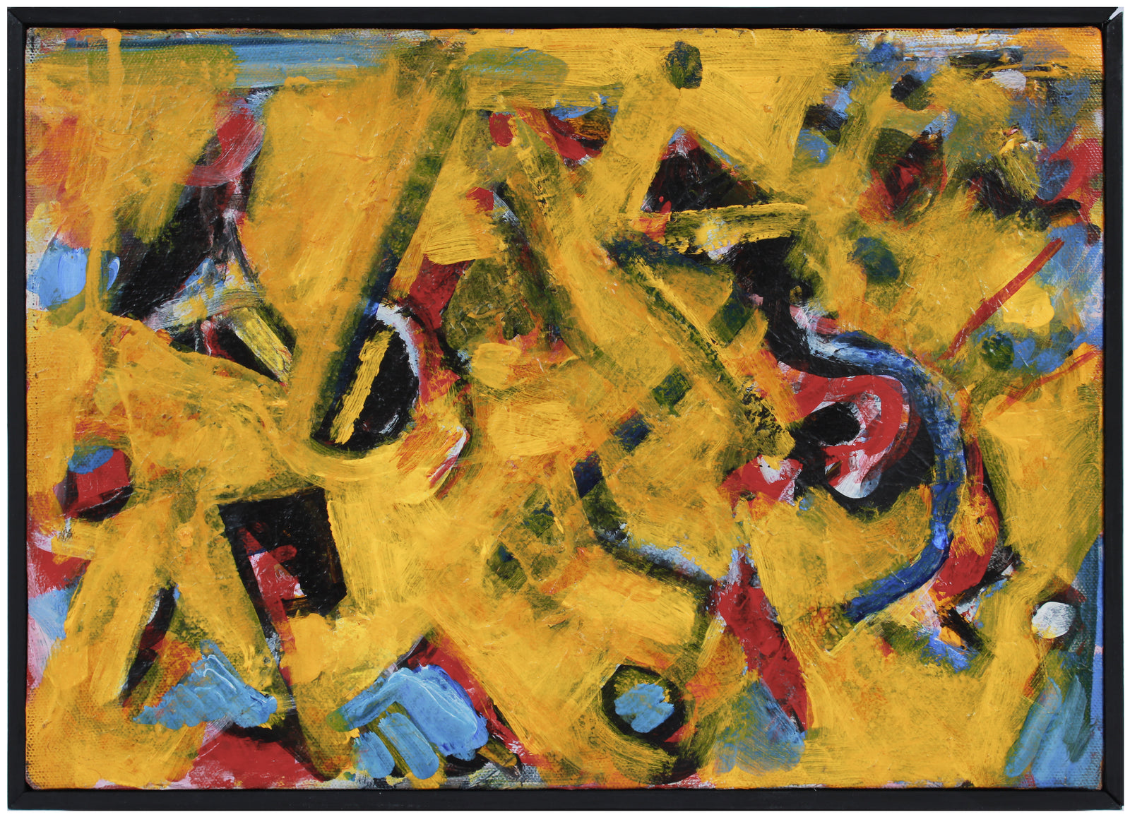 Shapes & Gestures in Primary Colors <br>Early 2000s Acrylic <br><br>#A8941