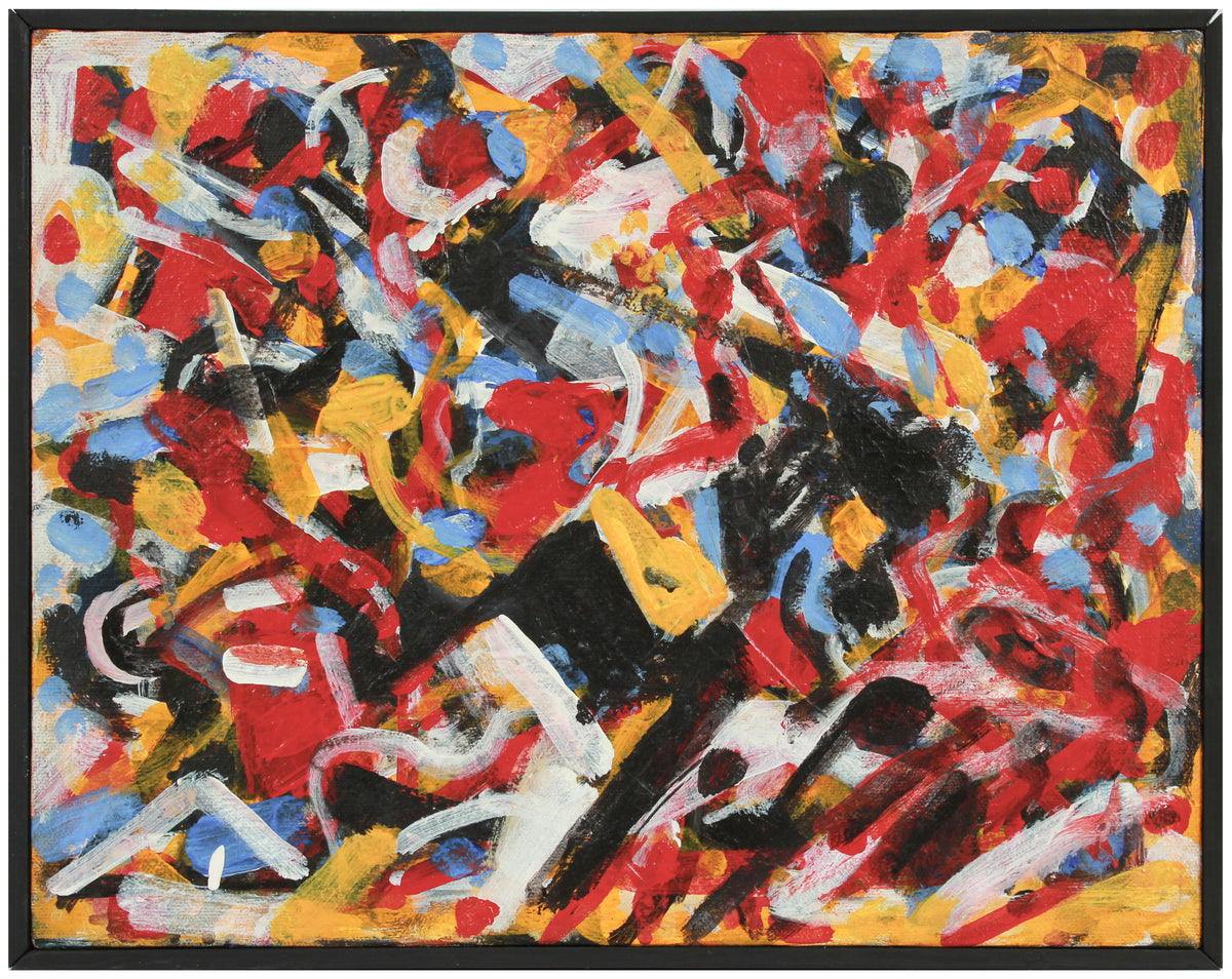 Frenetic Expressive Abstraction &lt;br&gt;Early 2000s Acrylic &lt;br&gt;&lt;br&gt;#A8942