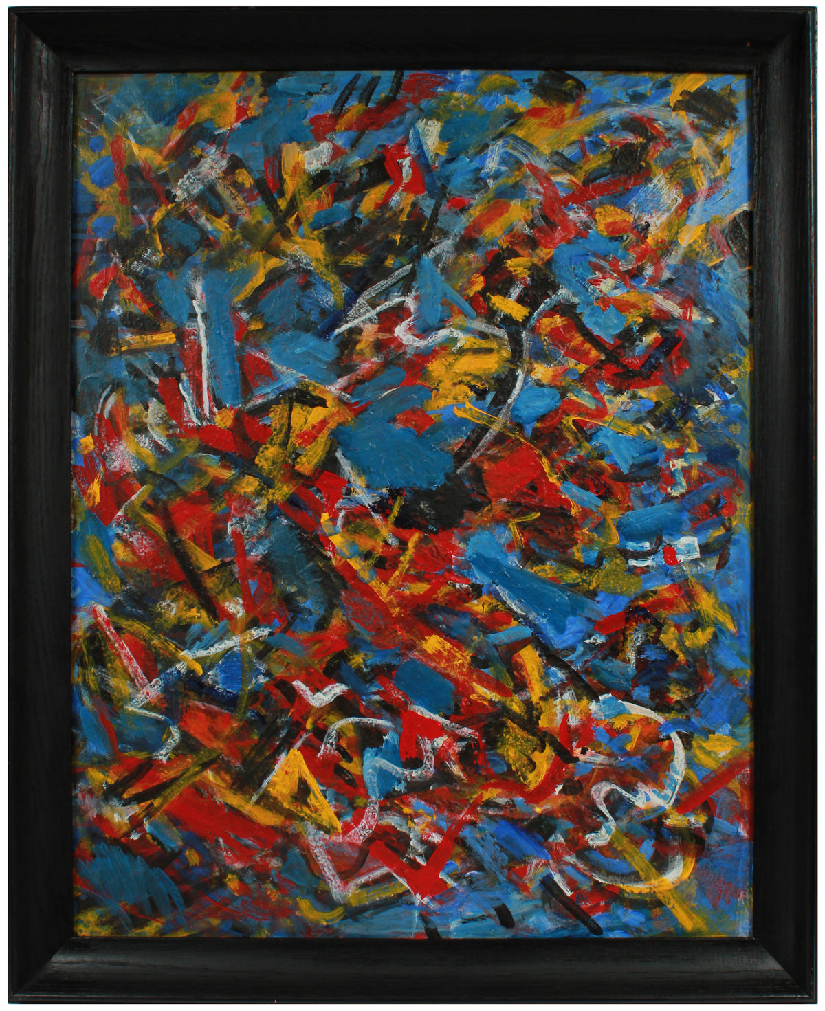 Expressive Abstract in Primary Colors &lt;br&gt;Early 2000s Acrylic &lt;br&gt;&lt;br&gt;#A8950
