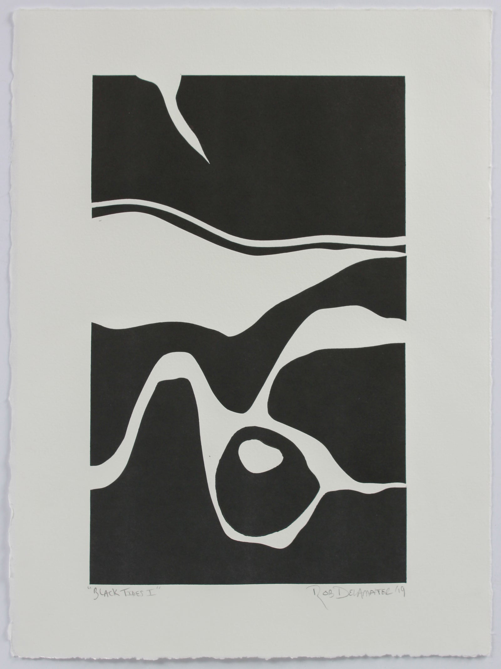 <i>Black Tides I</i> <br>2019 Monotype <br><br>#A8990