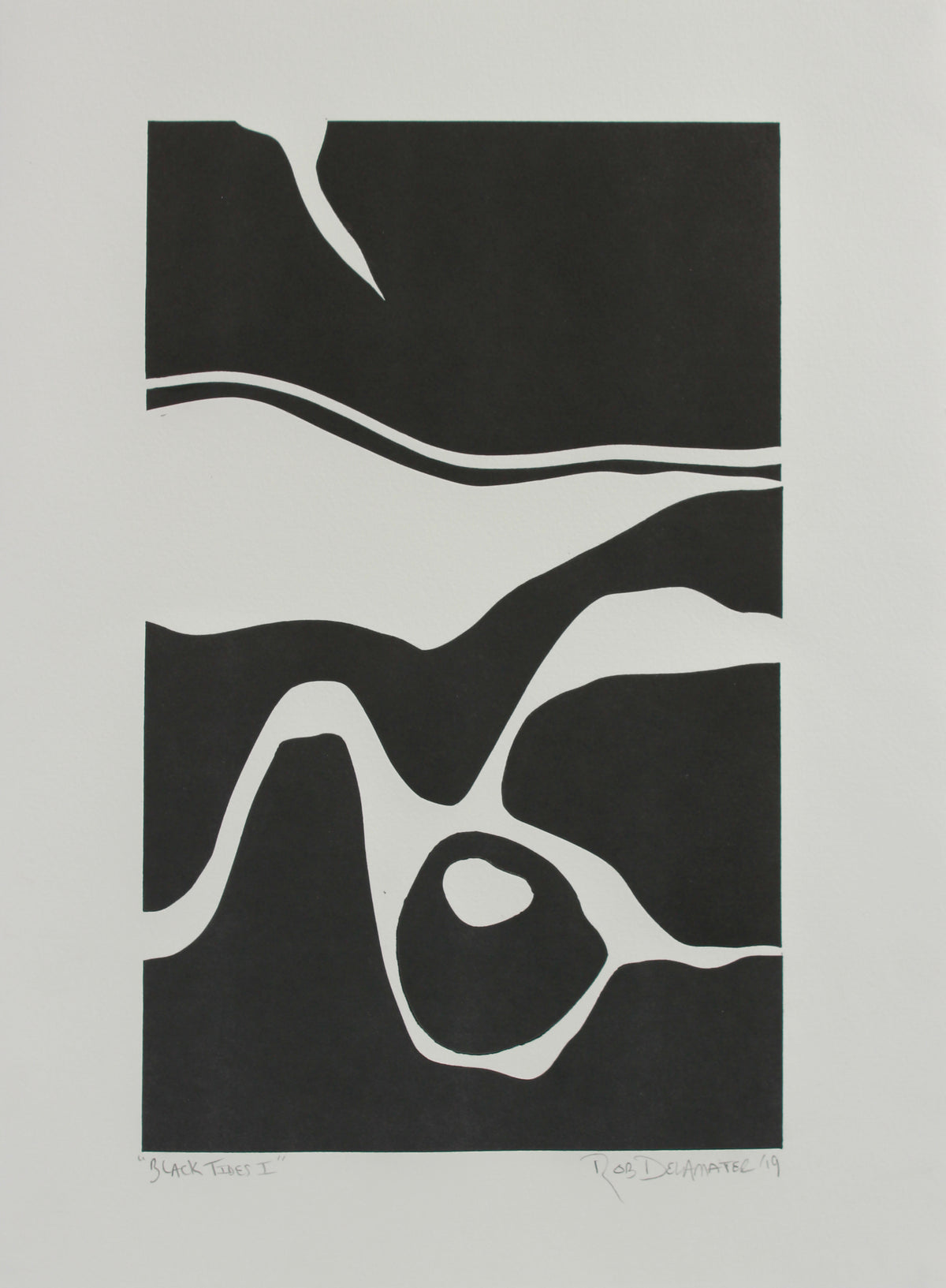 <i>Black Tides I</i> <br>2019 Monotype <br><br>#A8990