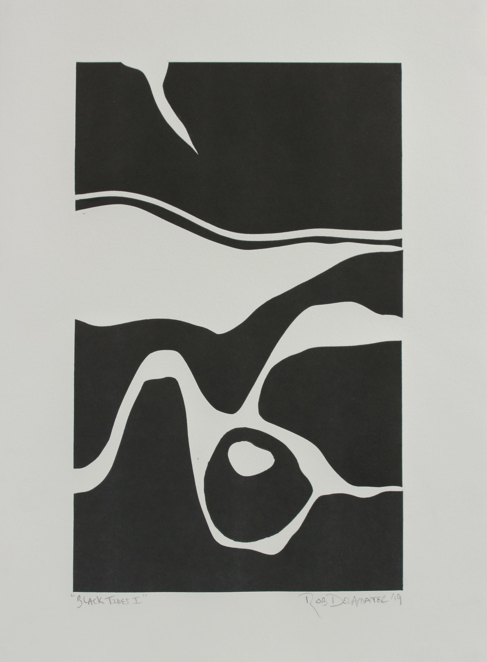 <i>Black Tides I</i> <br>2019 Monotype <br><br>#A8990