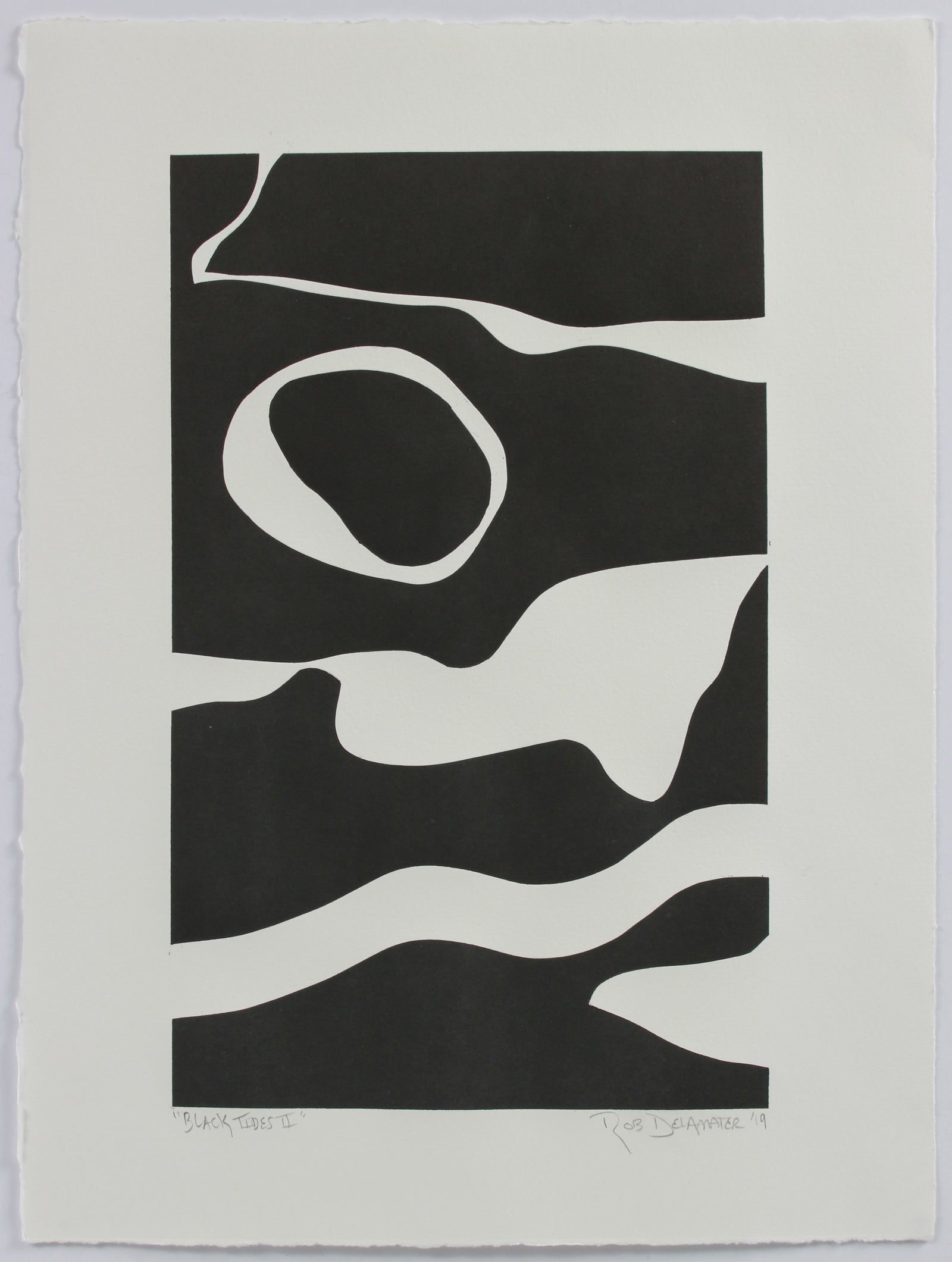 <i>Black Tides II</i> <br>2019 Monotype <br><br>#A8991