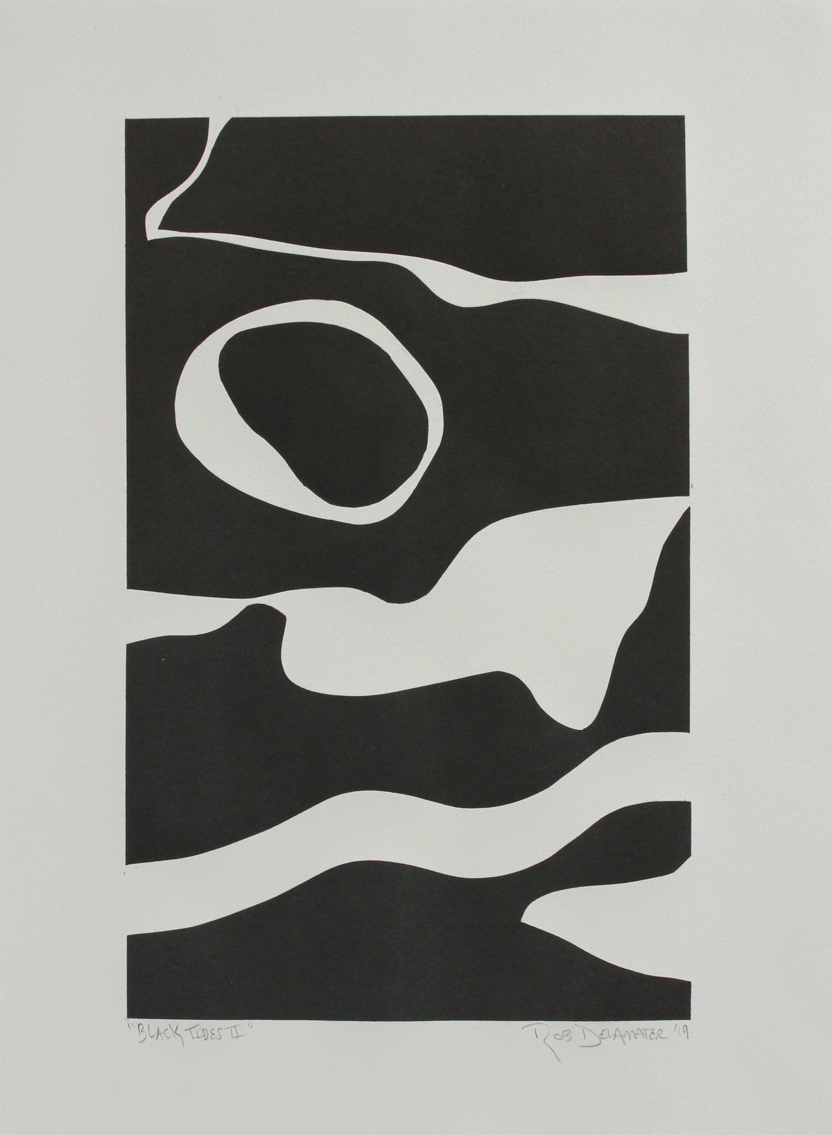 <i>Black Tides II</i> <br>2019 Monotype <br><br>#A8991