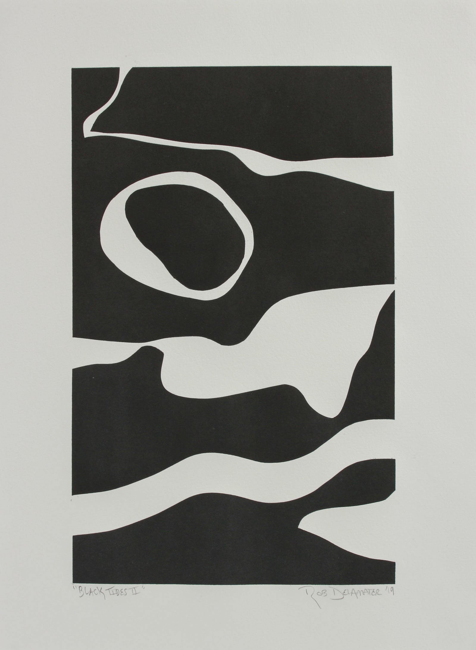 <i>Black Tides II</i> <br>2019 Monotype <br><br>#A8991