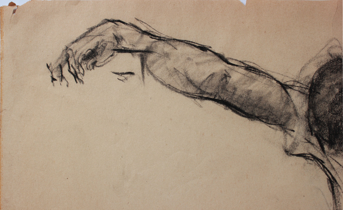 <i>Artist Students League</i> <br>1947 Charcoal <br><br>#A9126