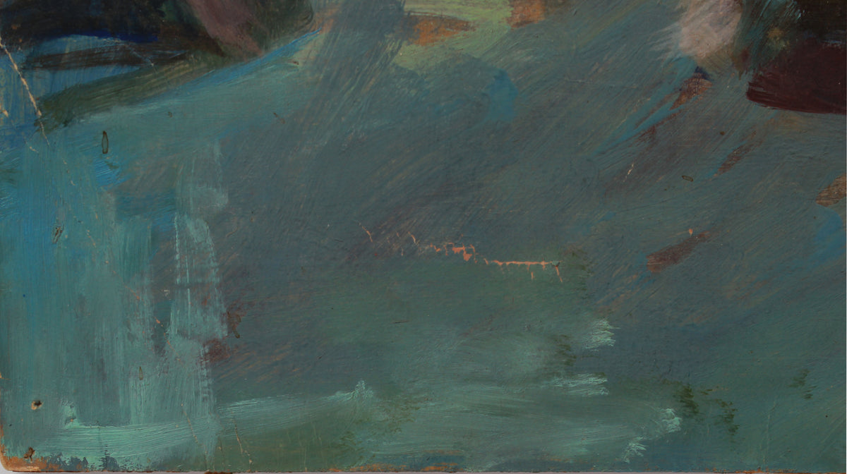 <i>Procession</i> <br>1960s Oil on Paper <br><br>#A9139