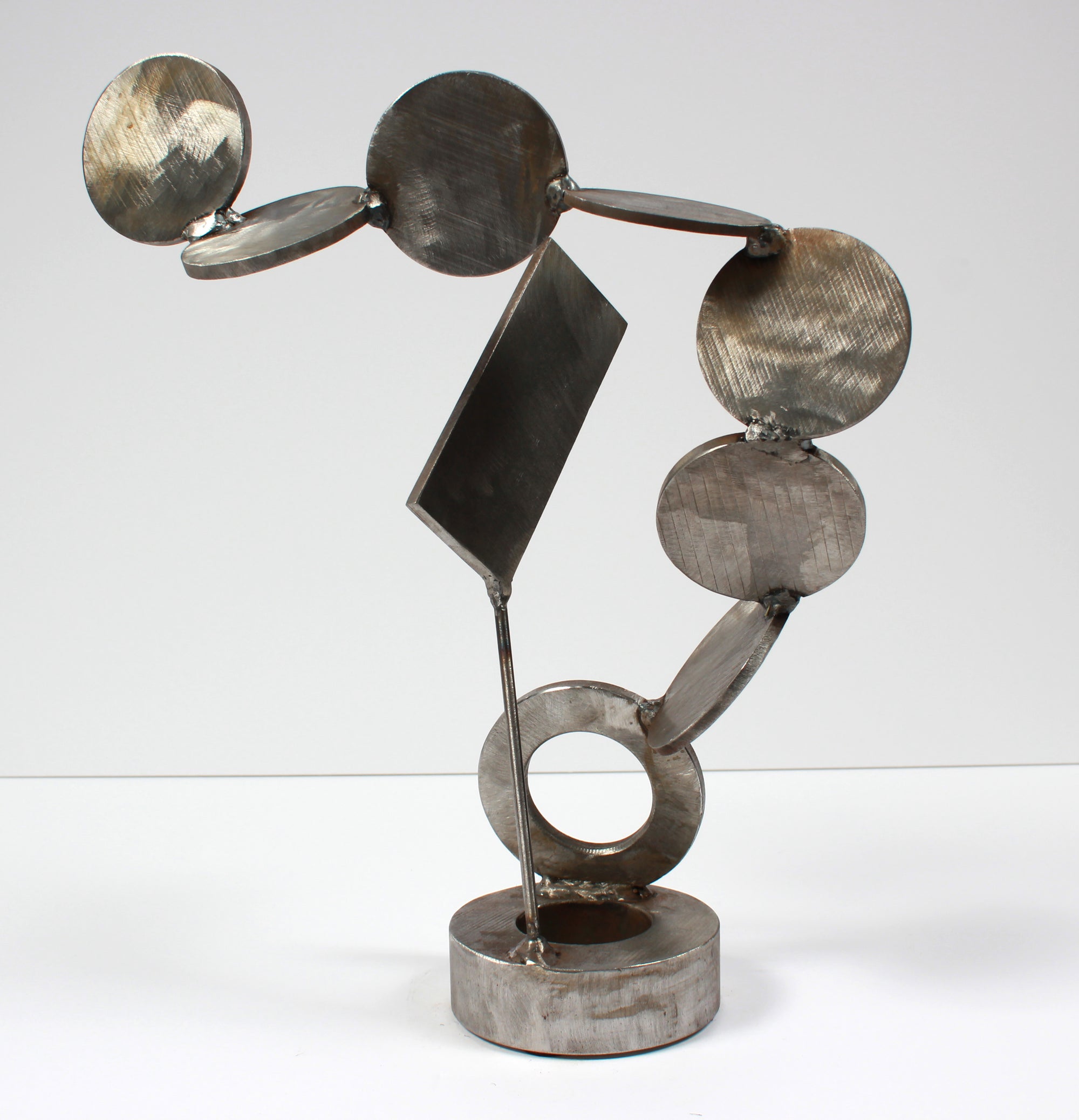 <i>Disks & Angles</i> <br>Welded Steel Sculpture <br><br>#A9200