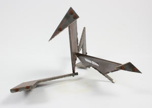 Late 20th Century Abstracted Geometric Welded Steel Sculpture <br><br>#A9275