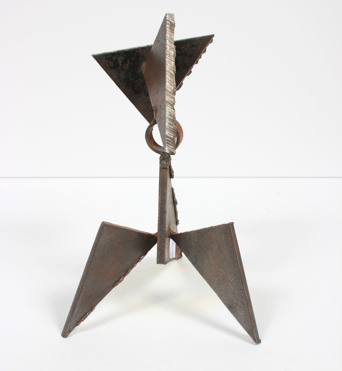 Late 20th Century Abstracted Geometric Welded Steel Sculpture <br><br>#A9280