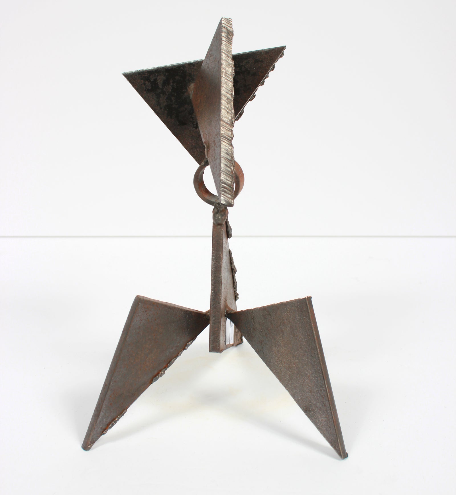 Late 20th Century Abstracted Geometric Welded Steel Sculpture <br><br>#A9280