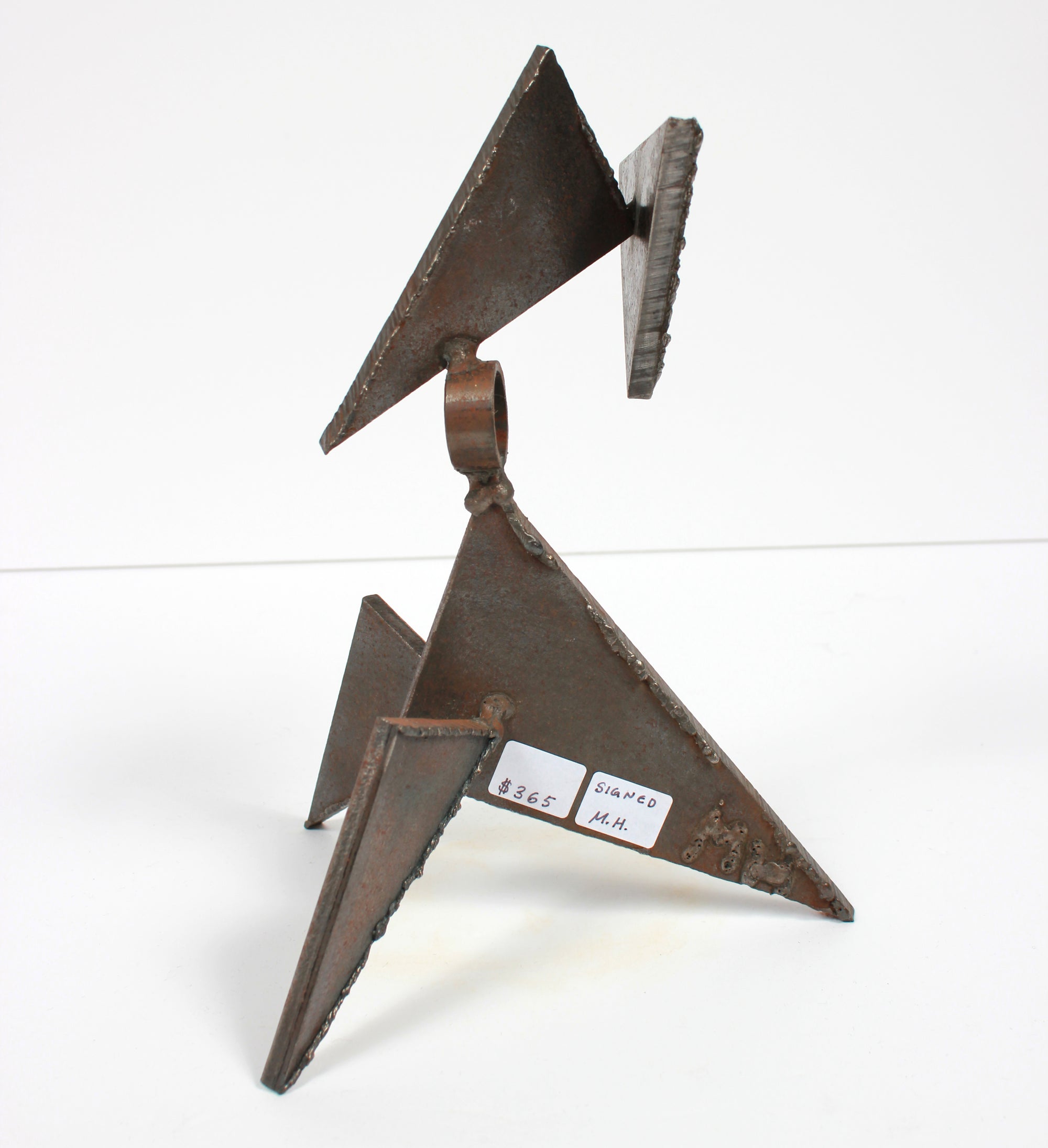 Late 20th Century Abstracted Geometric Welded Steel Sculpture <br><br>#A9280
