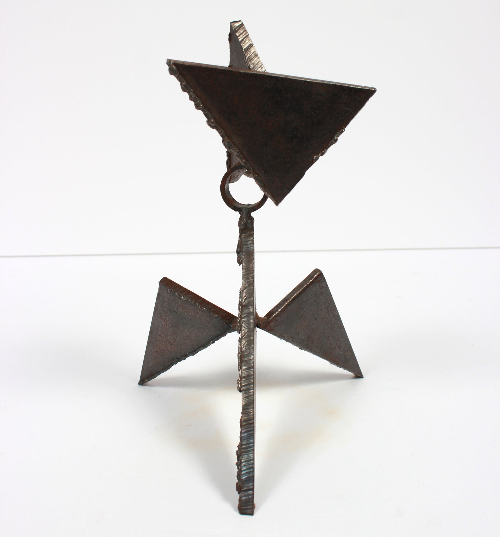 Late 20th Century Abstracted Geometric Welded Steel Sculpture <br><br>#A9280