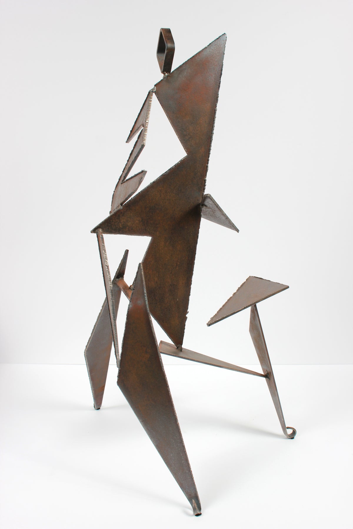Angular Geometric Standing Form <br>20th Century Welded Steel <br><br>#A9298