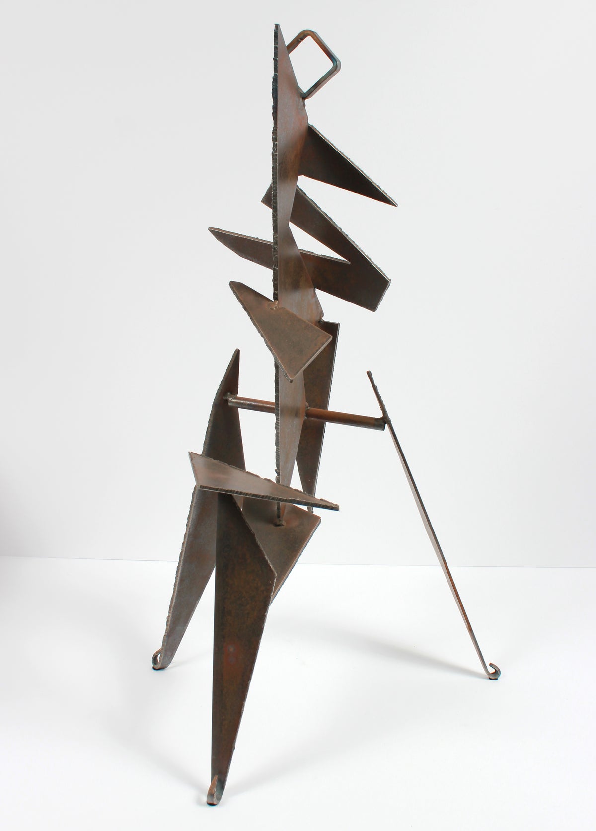 Angular Geometric Standing Form <br>20th Century Welded Steel <br><br>#A9298