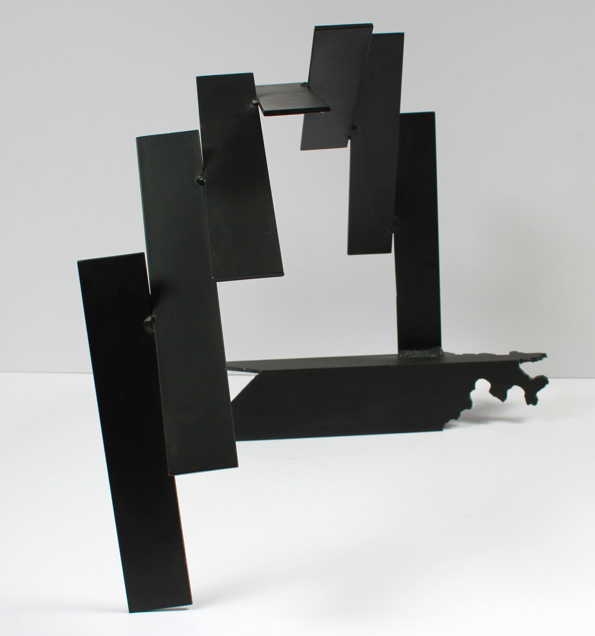 Late 20th Century Multi Media Metal Slanted Arch Sculpture <br><br>#A9329